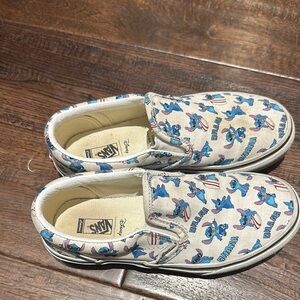 Vans Kids Slip-On Shoes - Blue and White